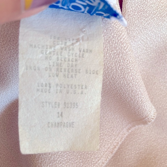 Vintage Bedford Fair 14 NWOT Dress Spare Button Attached With Pockets - Picture 8 of 10